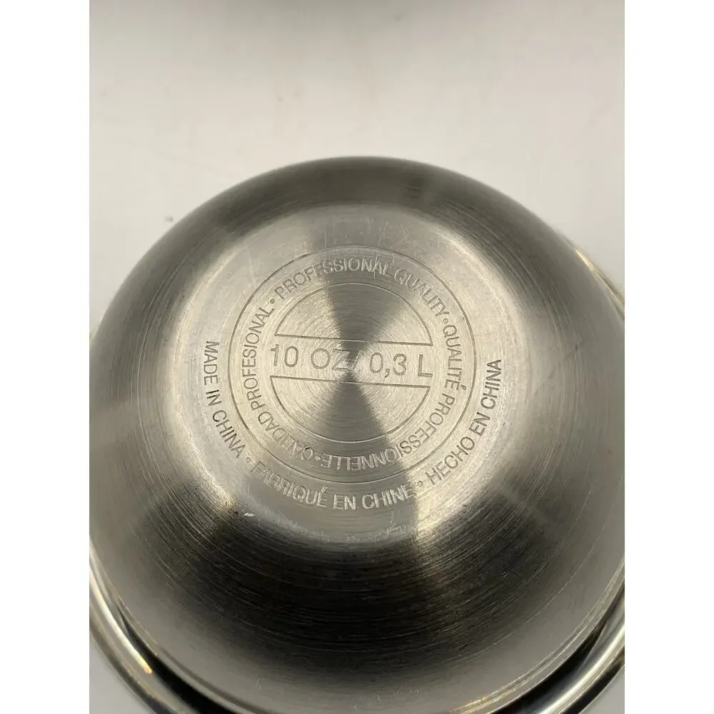 Set of 8 Stainless Steel professional grade Prep Bowls with Lids,